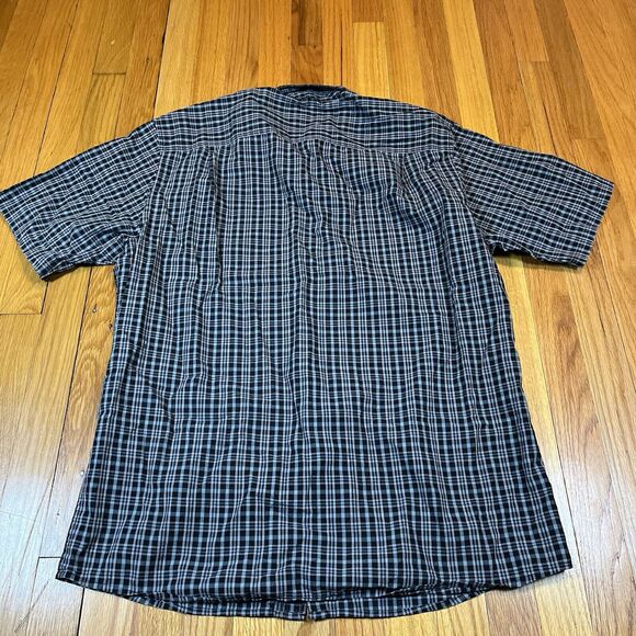 Pendleton Short Sleeve Green Plaid Button Down Shirt Size Large See Note - Picture 7 of 7